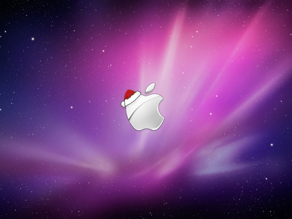 Логотип фирмы Apple на рождество