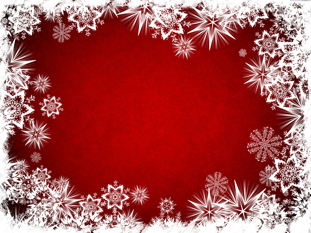 White stars on a red background on Christmas