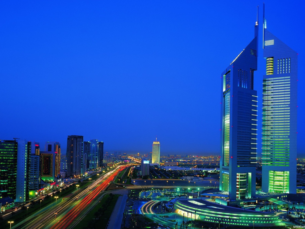 Синие здания