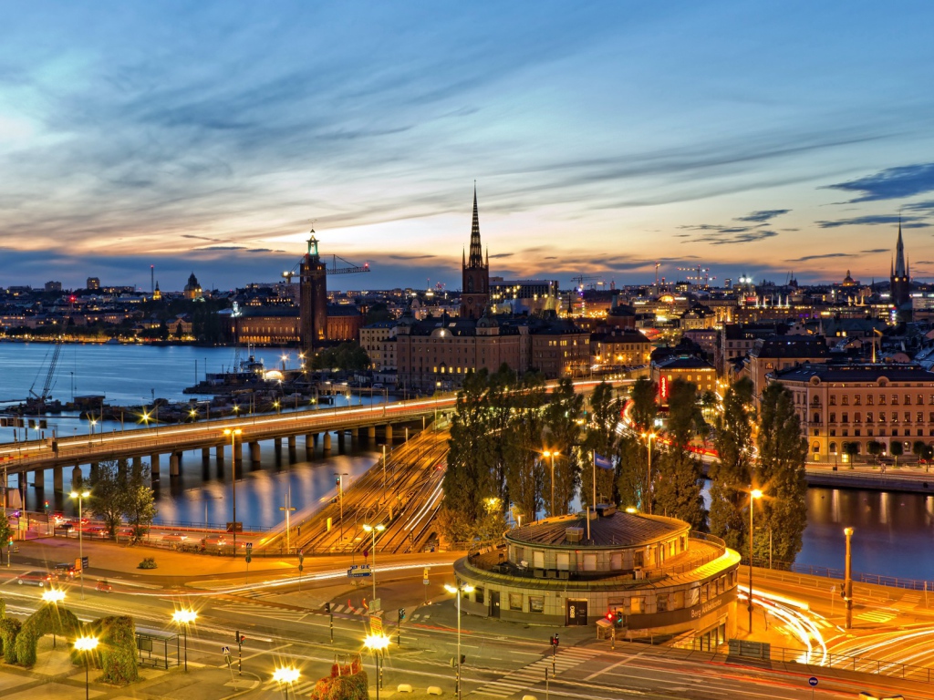 Стокгольм на закате