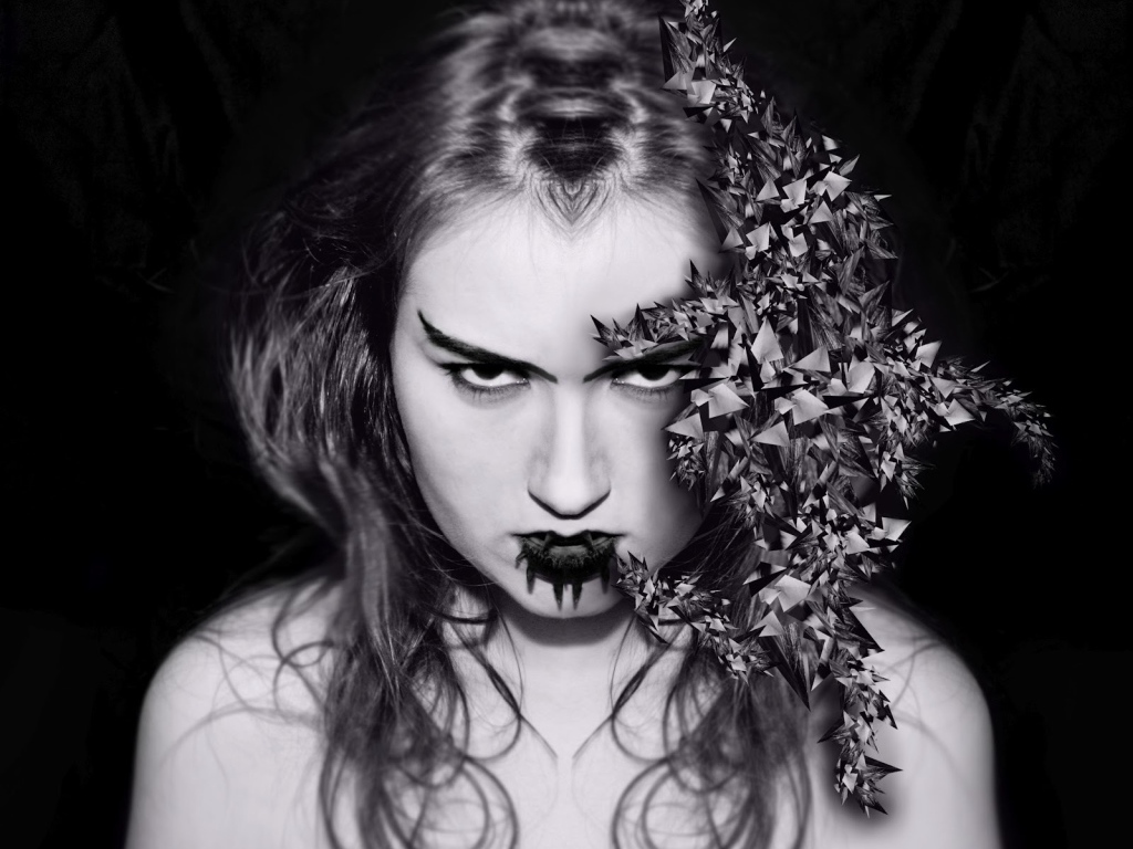 Креативная фотография девушки