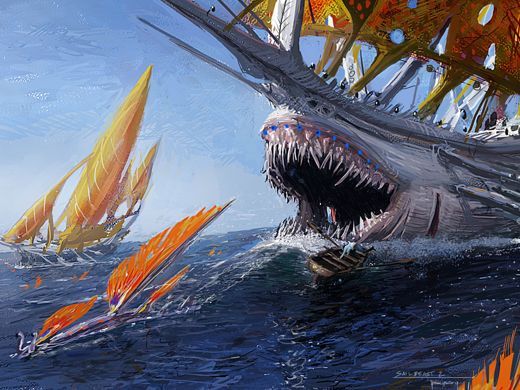 Рисунок Корабль монстр