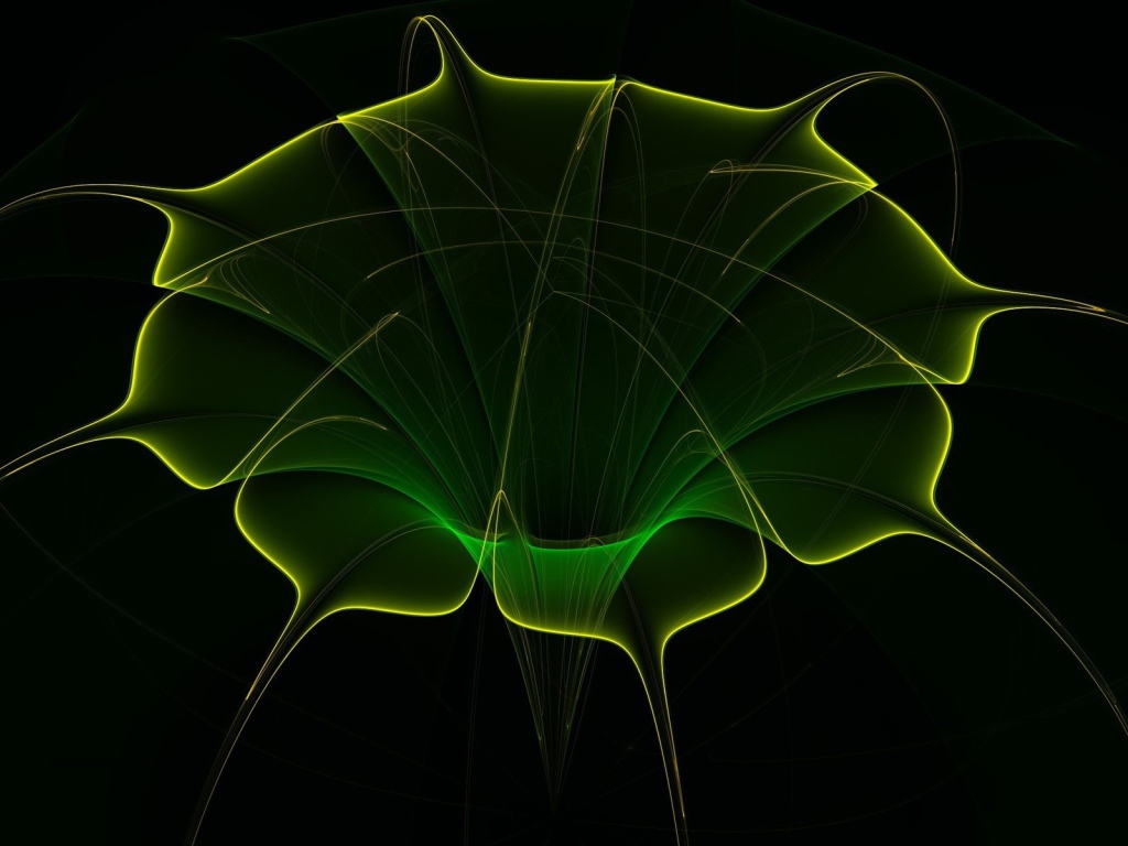 3D зеленая фигура