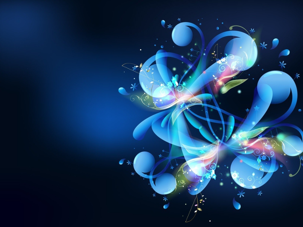 Абстракция с цветами