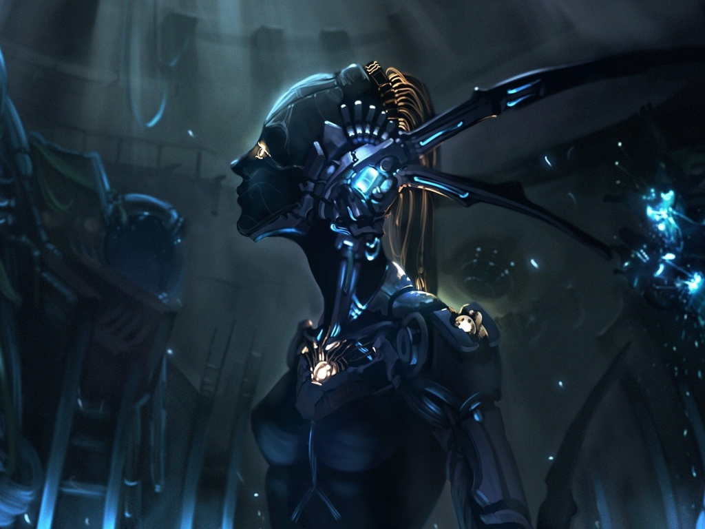 Фантастическая девушка робот