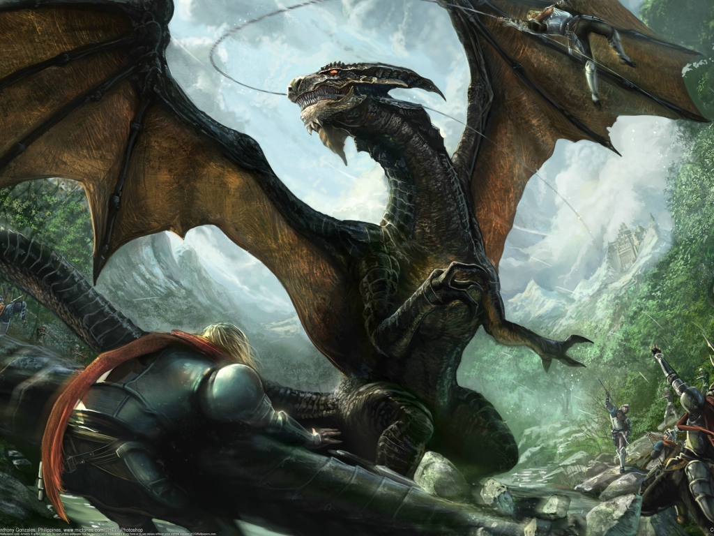 Фантазия с драконом