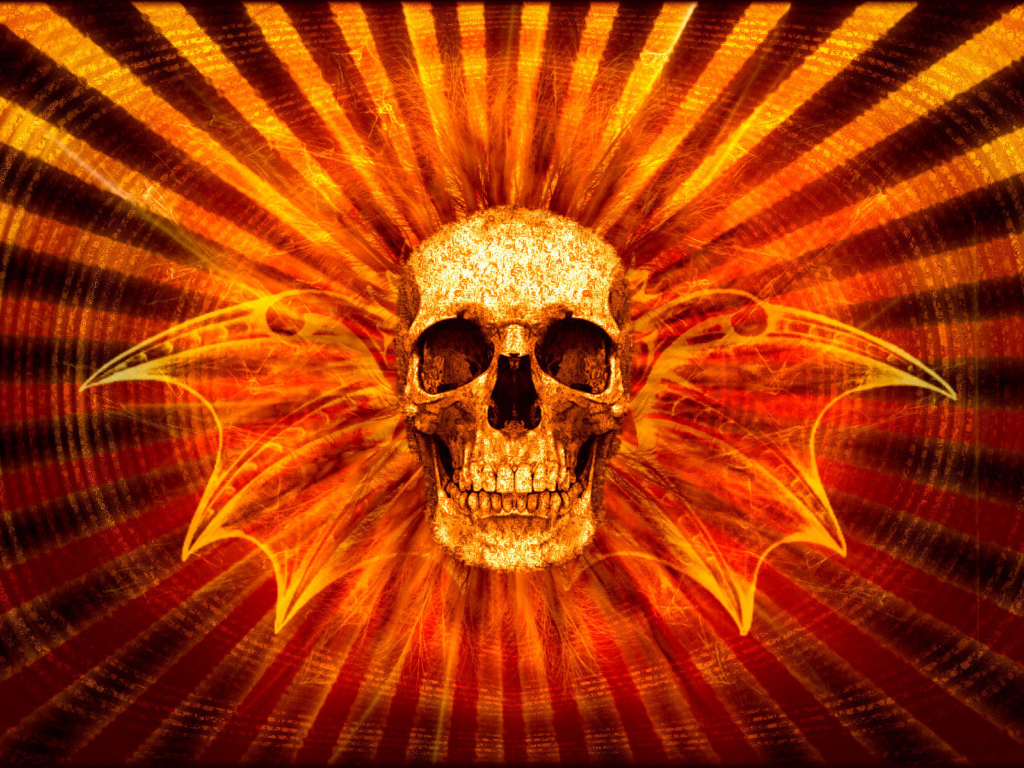 Череп с крыльями