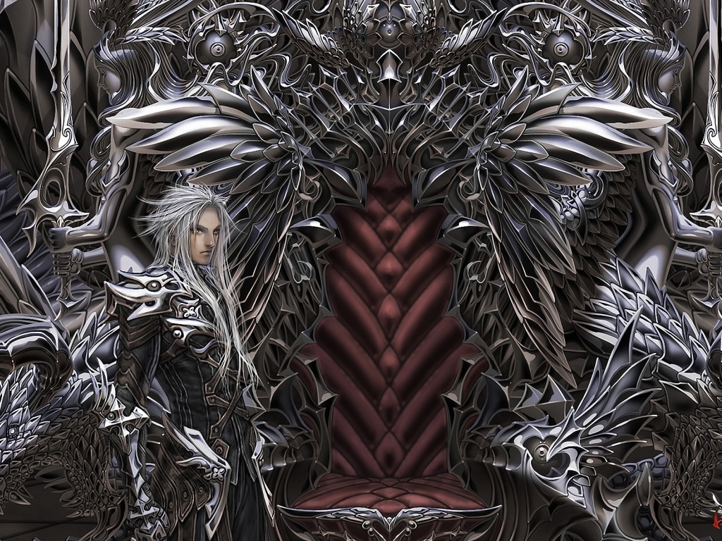 Воины охраняют трон