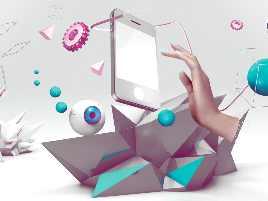 Абстракция с телефоном