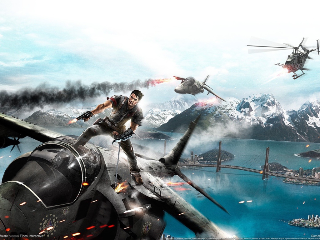 Супер герой на самолете