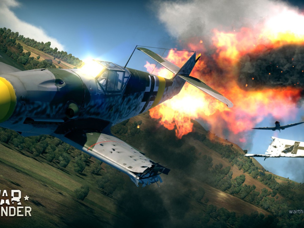 War Thunder Самолет рушится