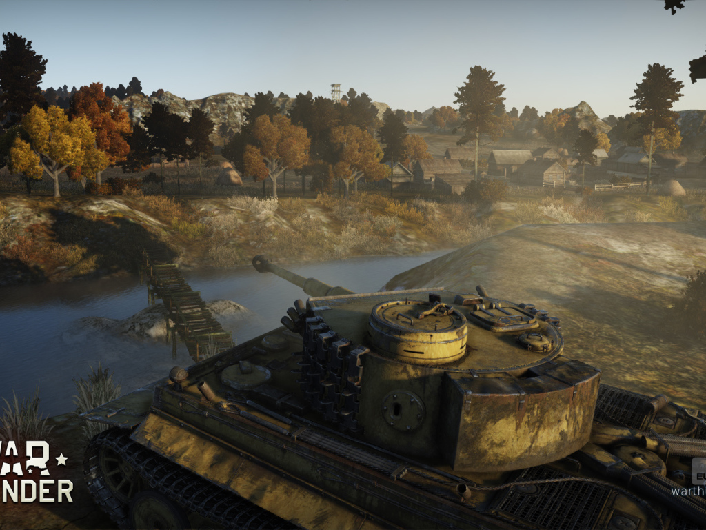 War Thunder танк держит позицию