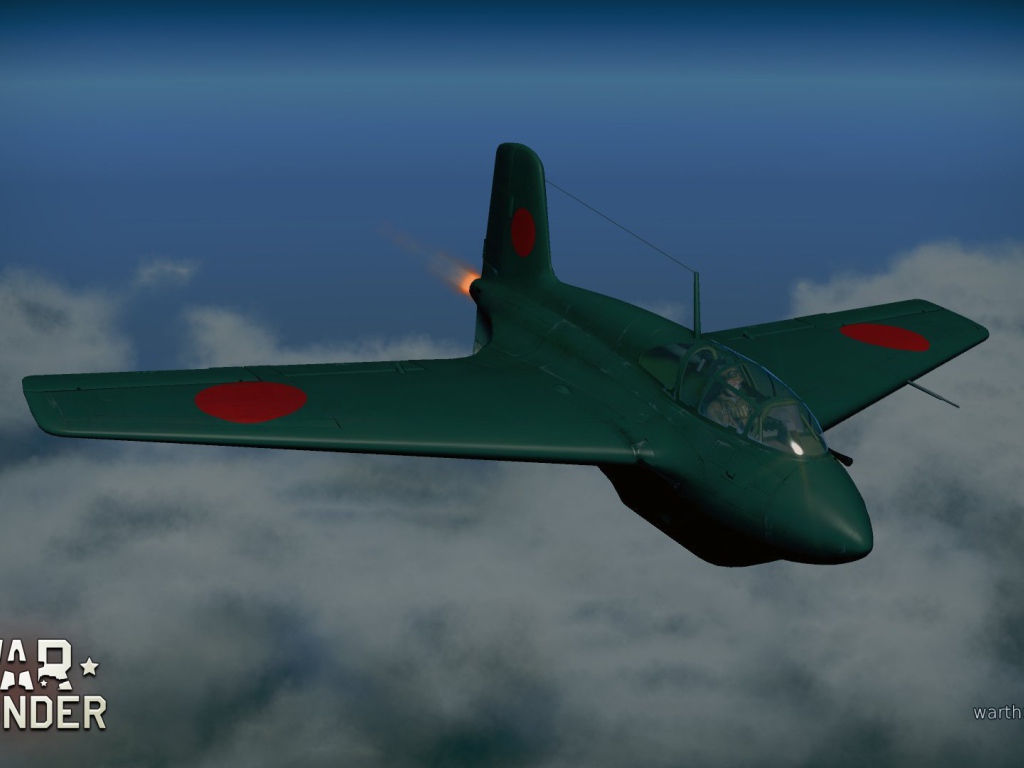 War Thunder военный самолет Японии в небесах