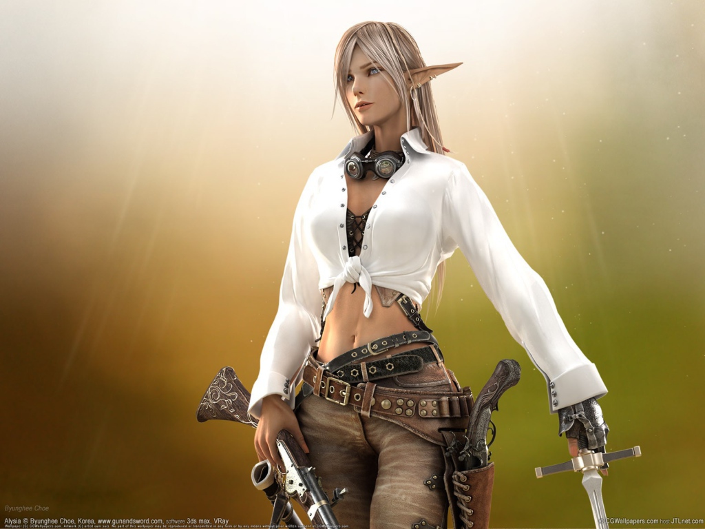 Воин Алисия из игры