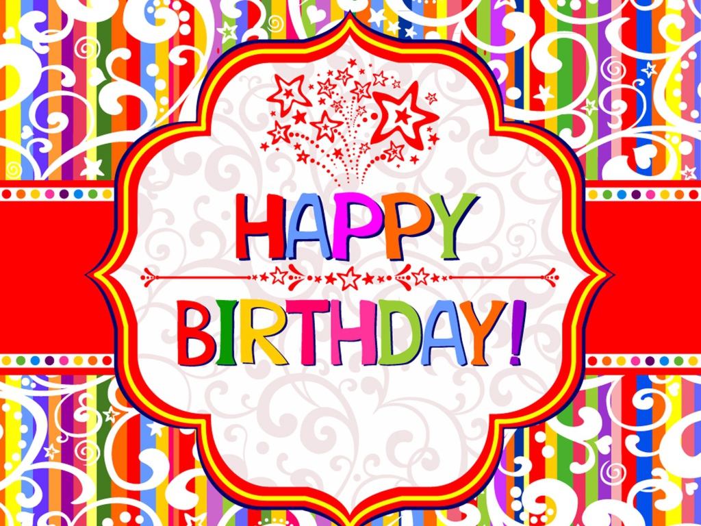  Красивая картинка со звёздами на день рождения