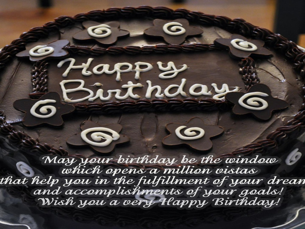 Черный шоколадный торт на день рождения