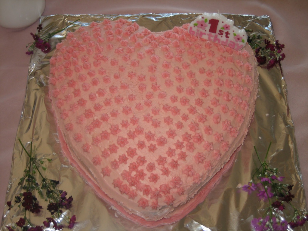 Торт в форме сердца