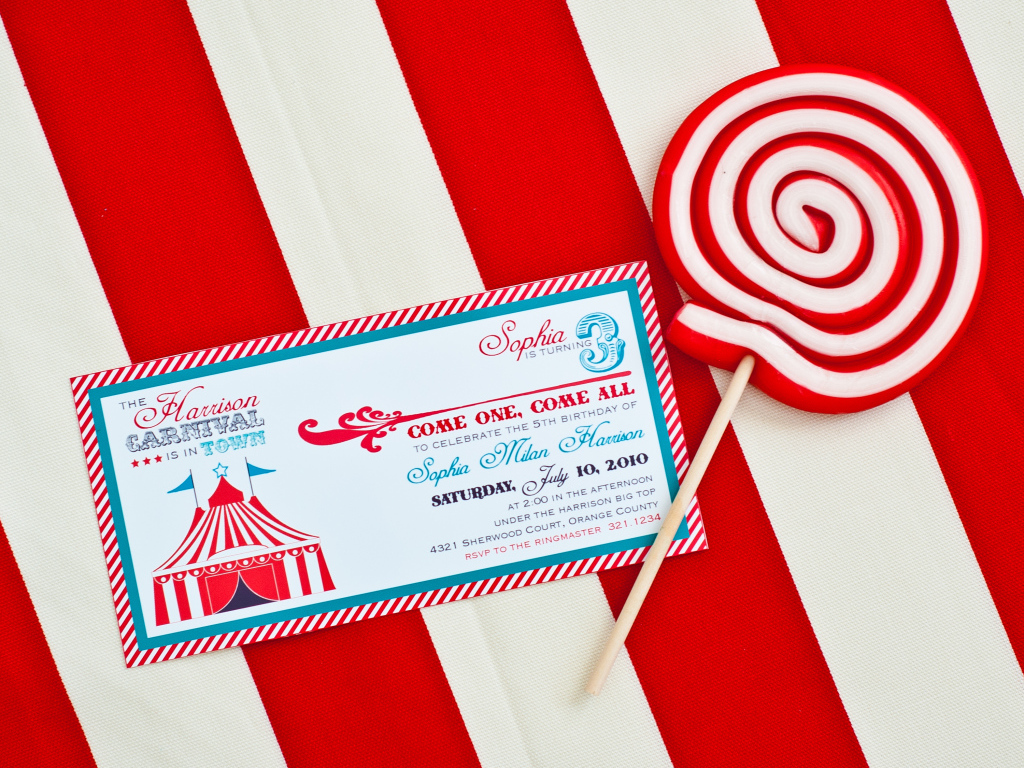 Пригласительное на день рождения