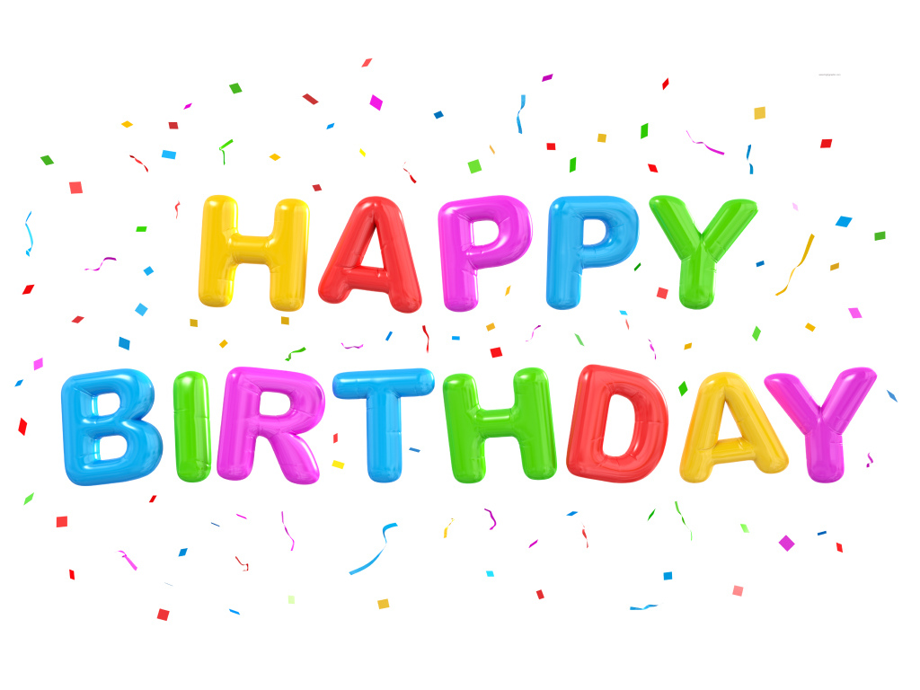 Картинка с конфетти на день рождения
