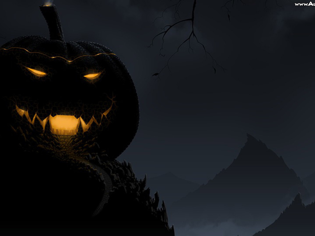 Хэллоуин дома из тыквы