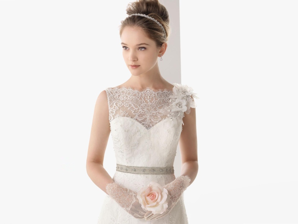 Невеста с белой розой