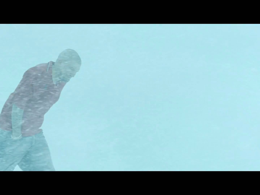 Баста в снегу