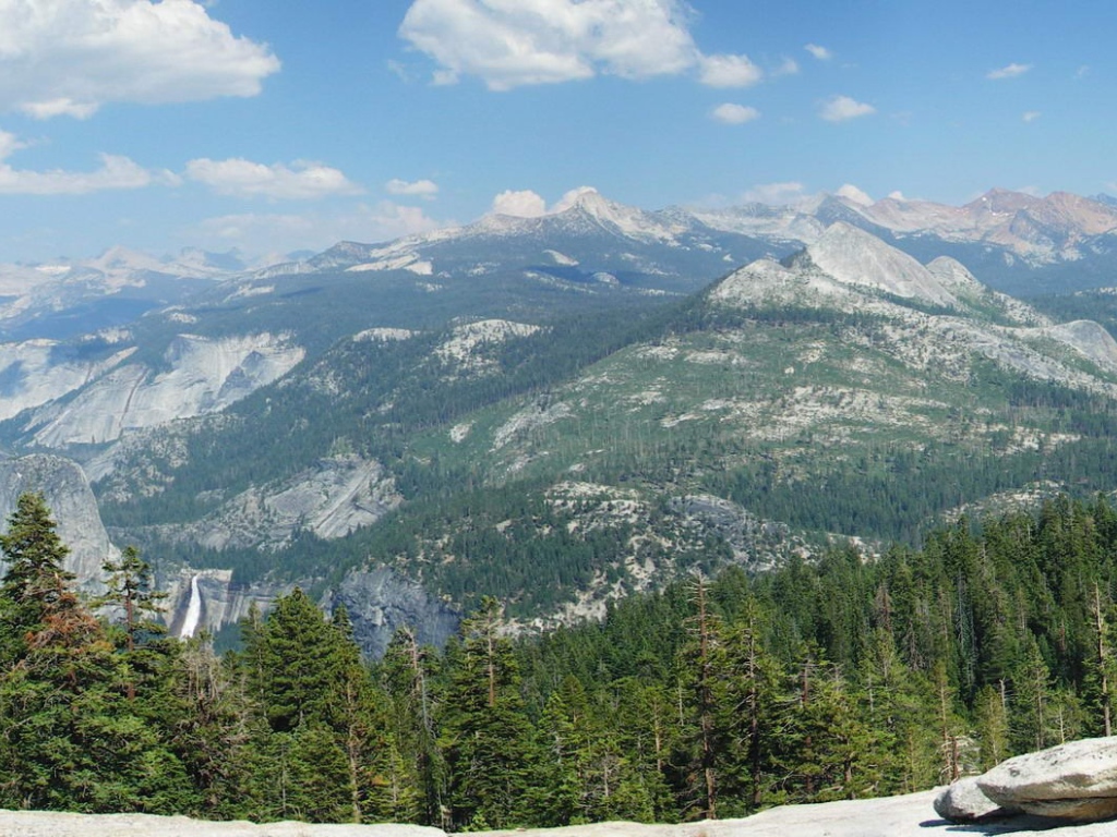 Панорама горных хребтов