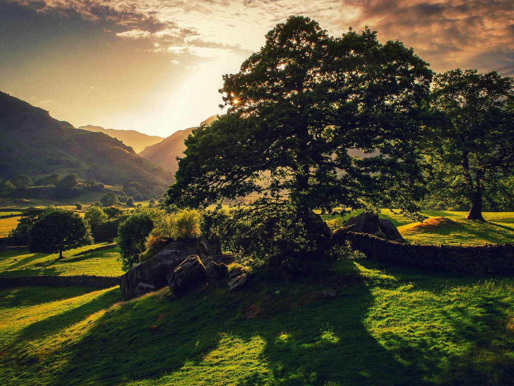 Закат в долине