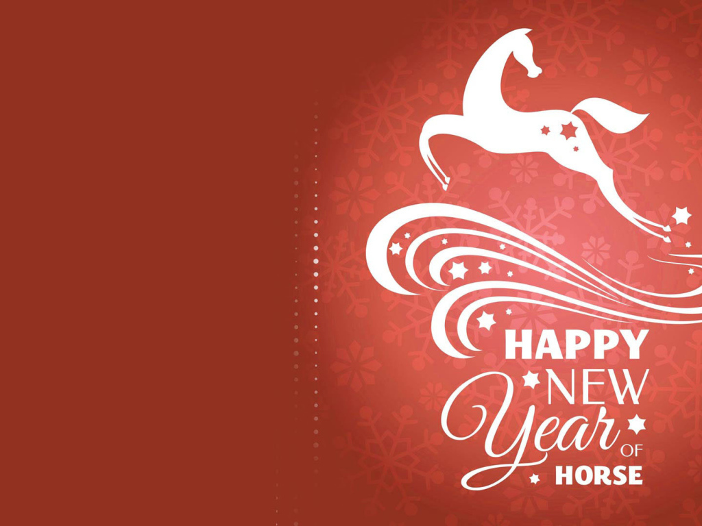 Праздник Нового 2014 Года лошади