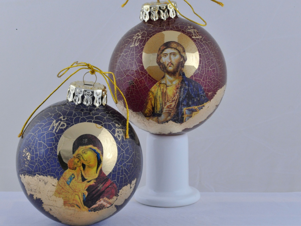 Pоспись елочных игрушек