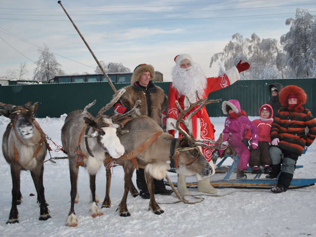B гости к деду морозу