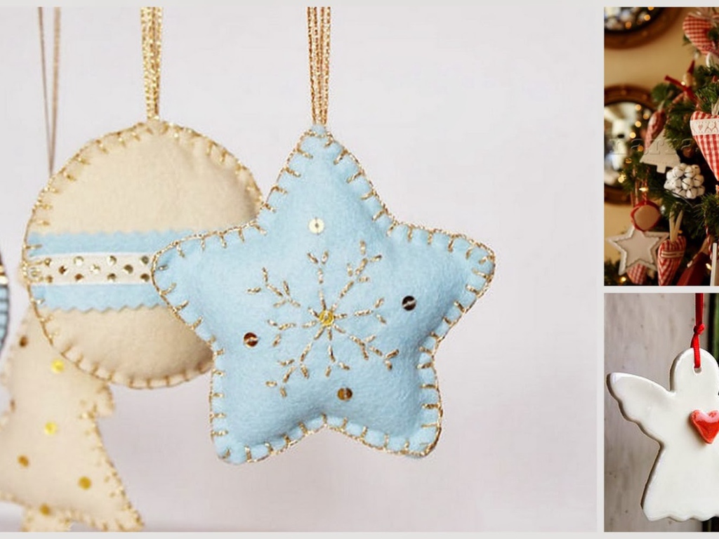 Cамодельные елочные игрушки