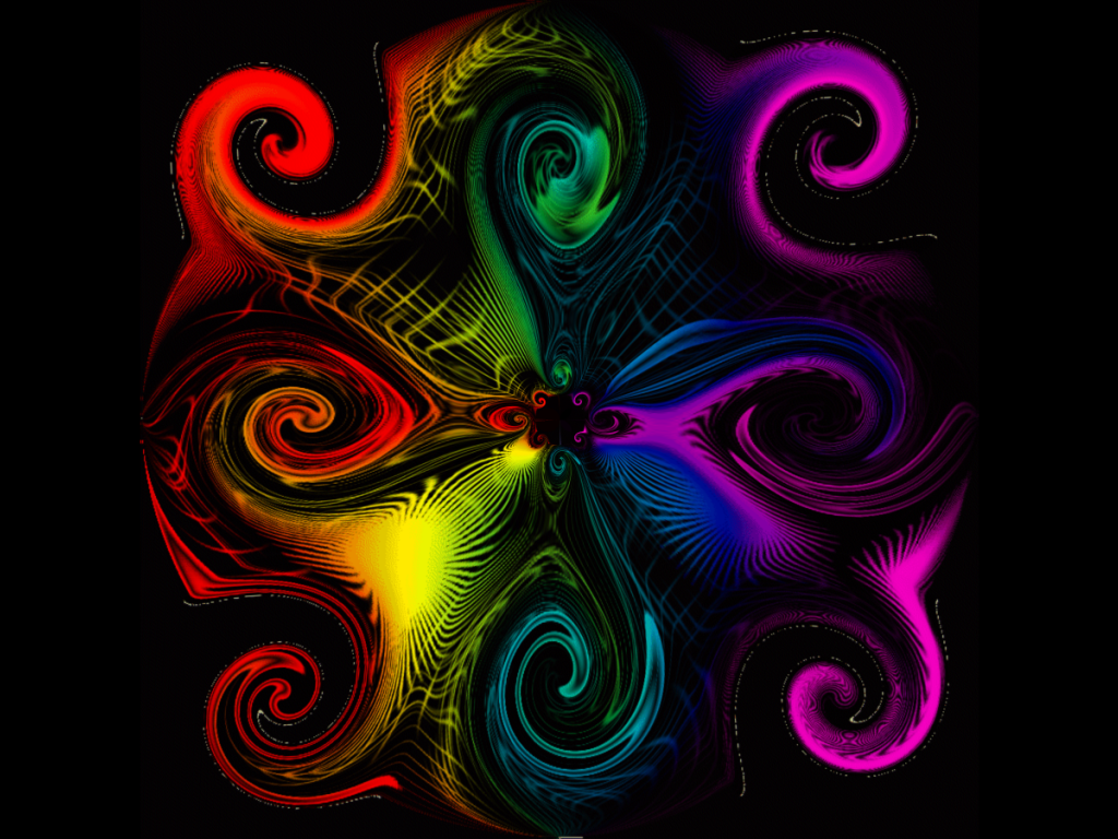 Разноцветные завитушки