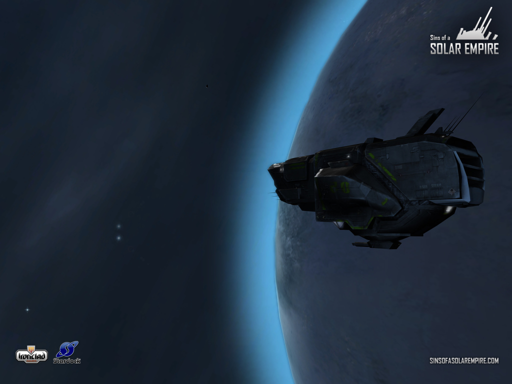 Космический корабль летит вокруг планеты