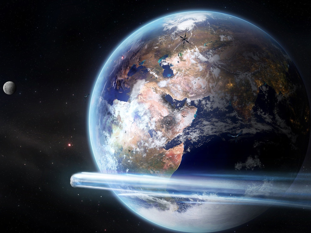Вид на землю из космоса