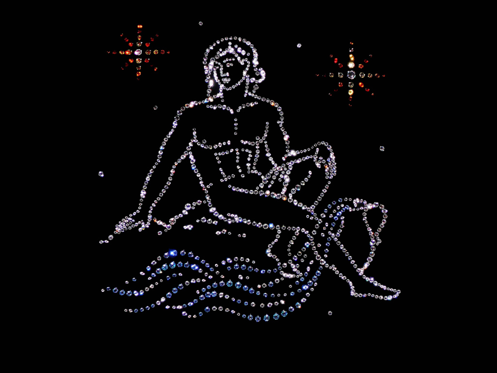 Водолей из драгоценных камней