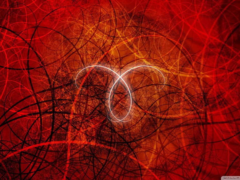 Знак овна в красных тонах