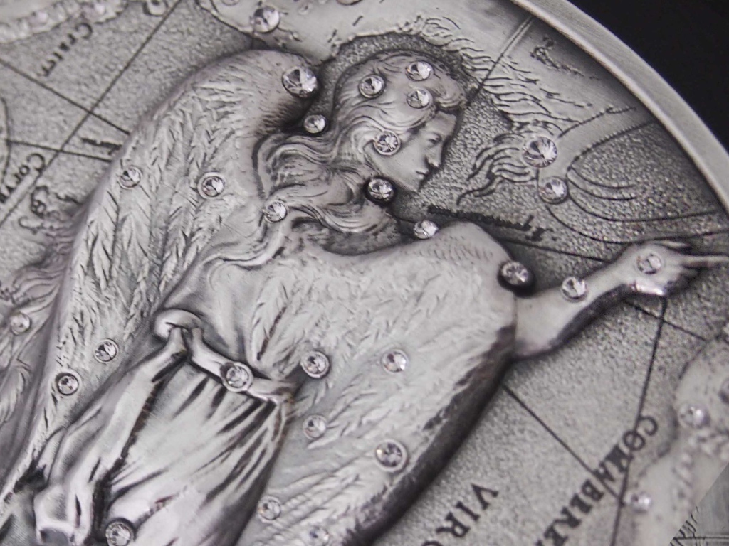 Дева на монете