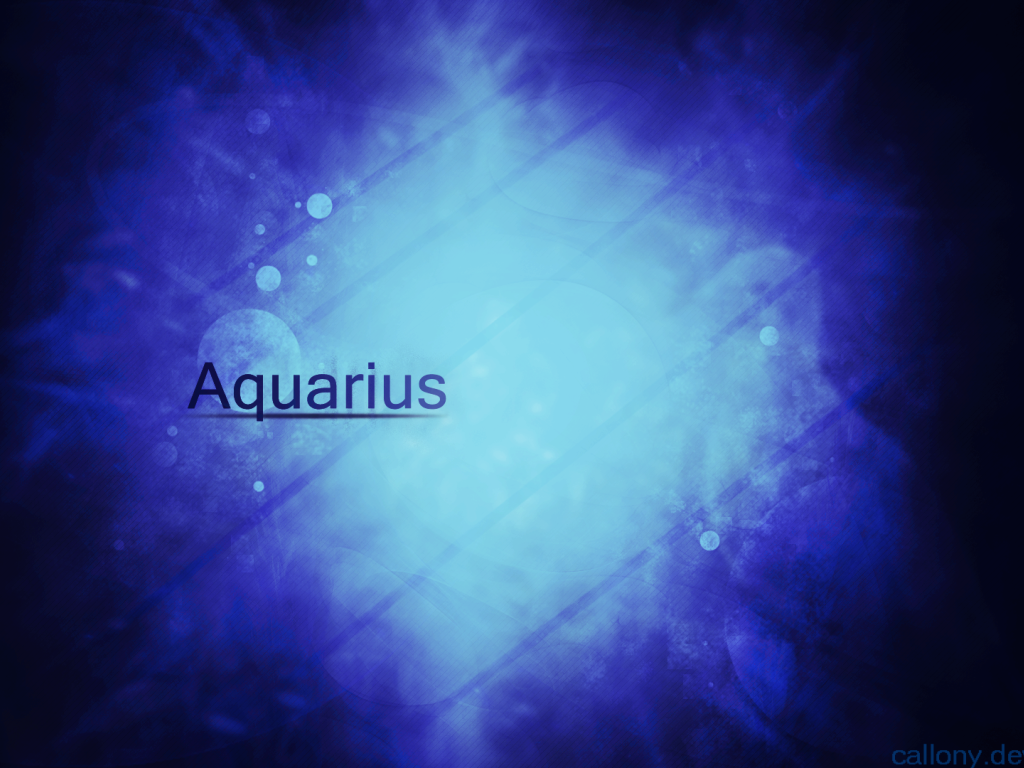 Водолей на синем фоне