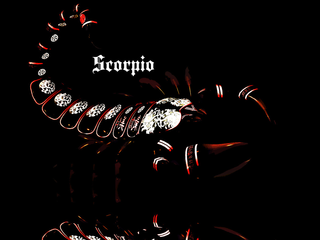 Скорпион, креативный рисунок