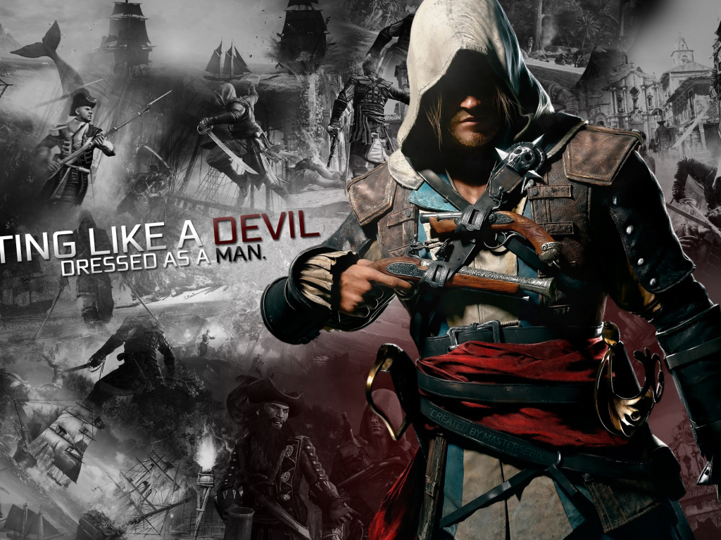 Кредо Убийцы IV в бою, как дьявол