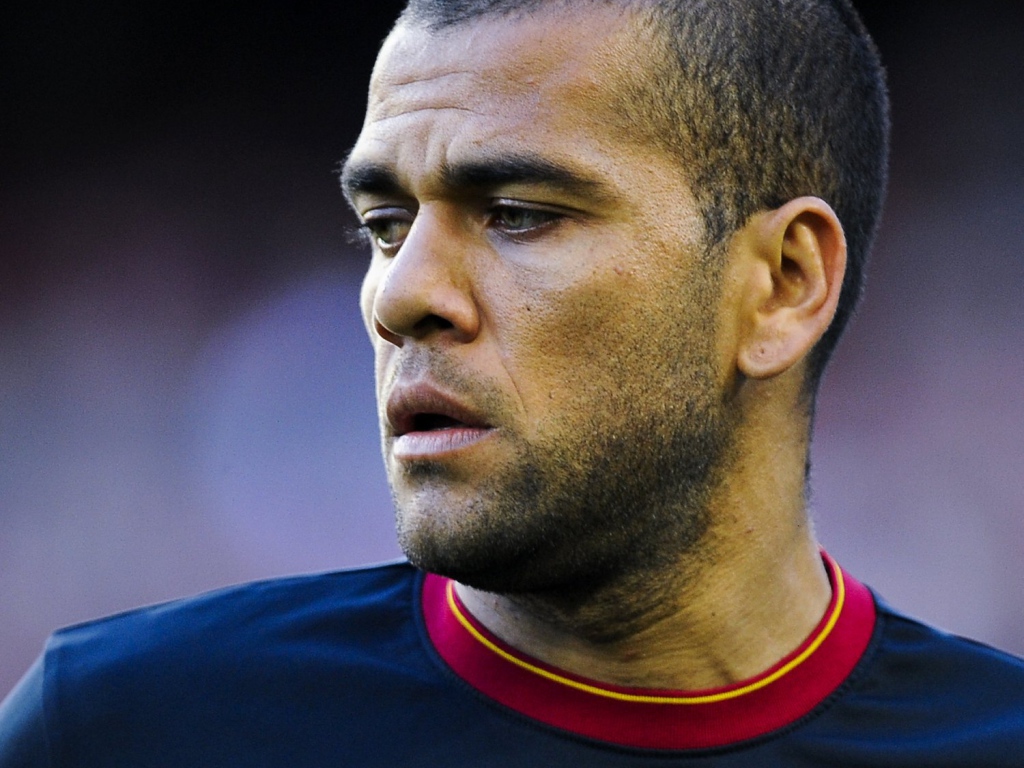 Барселона Даниэл Алвес крупным планом