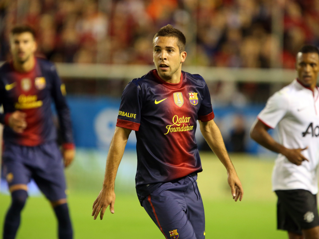 Барселона Хорди Альба в середине игры