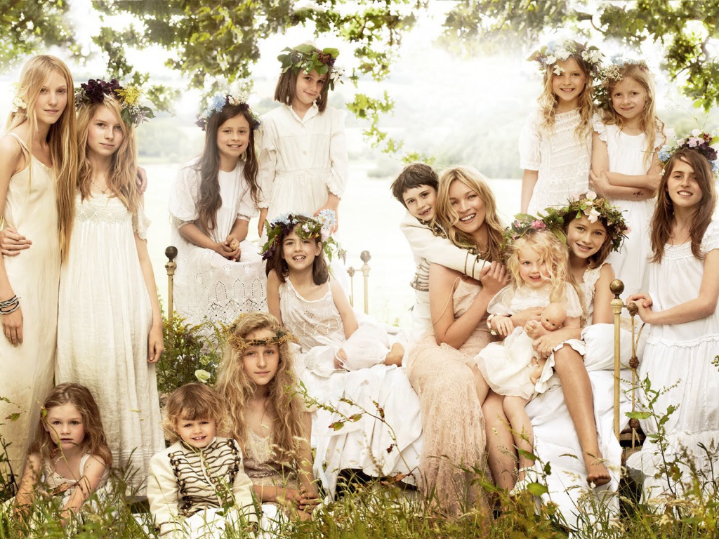 Красивая фотография женщин и детей