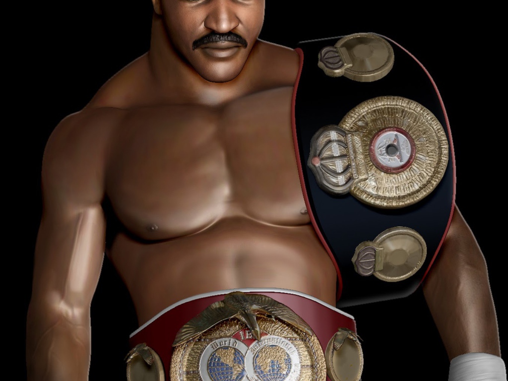 Боксер Эвандер Холифилд 3D