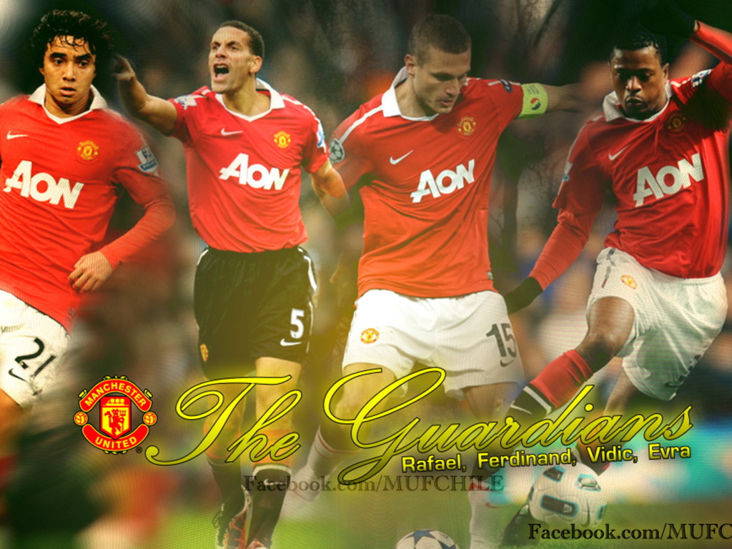 Манчестер Юнайтед Неманья Видич и другие защитники