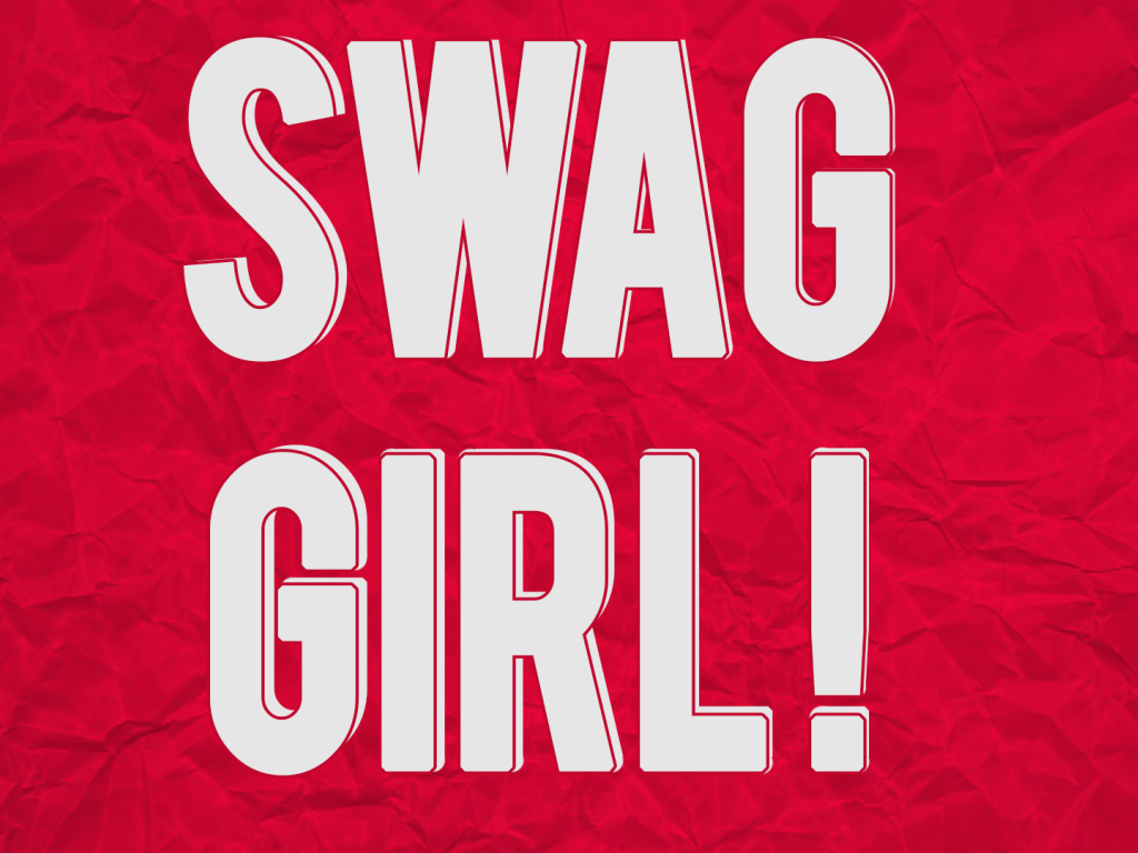 Надпись Swag girl