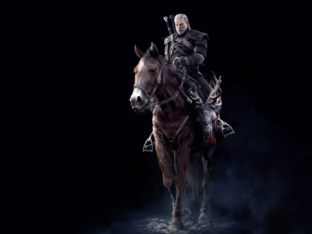 The Witcher 3: Wild Hunt: герой на коне