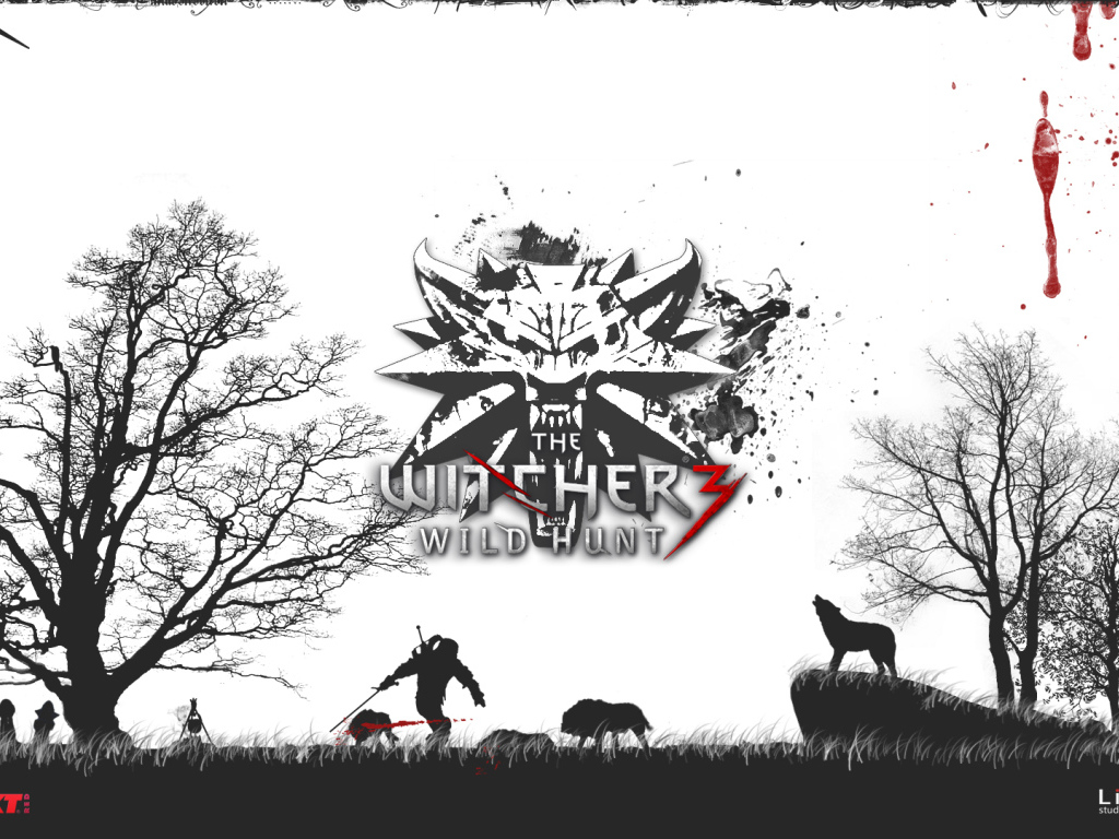 The Witcher 3: Wild Hunt: белые обои