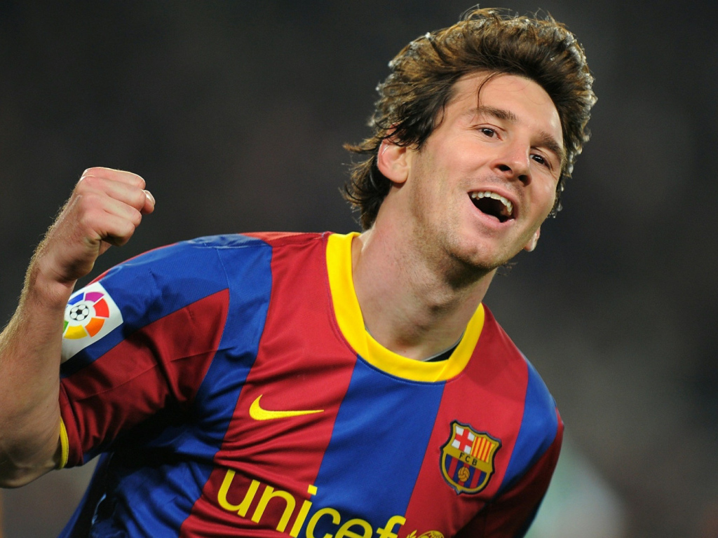 The best  Forward player of Barcelona Lionel Messi